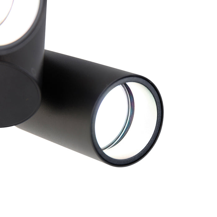 QAZQA Smart spot zwart verstelbaar incl. 2 Wifi GU10 - Michael