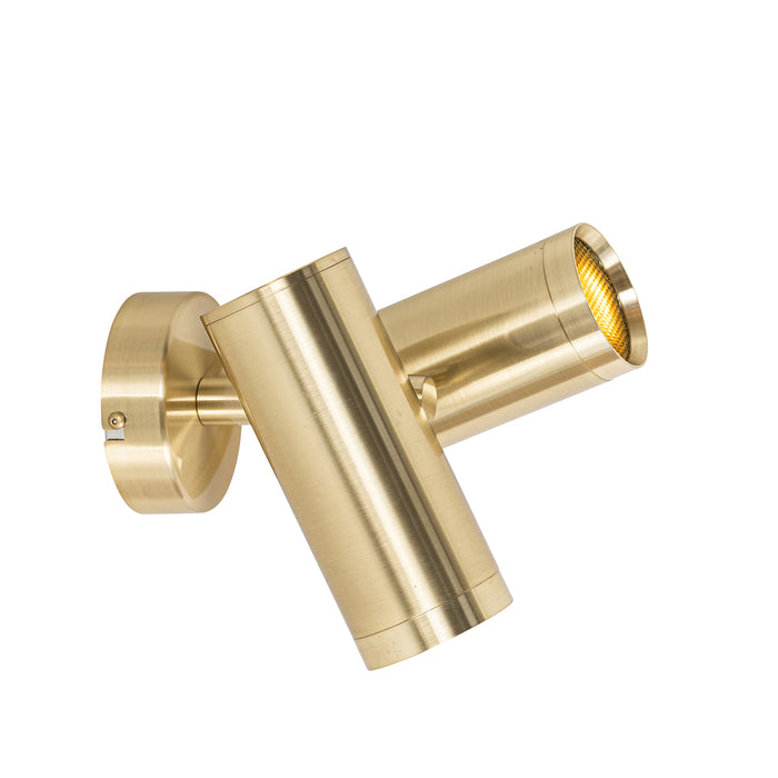 QAZQA Design spot goud verstelbaar 2-lichts - Scopio Honey