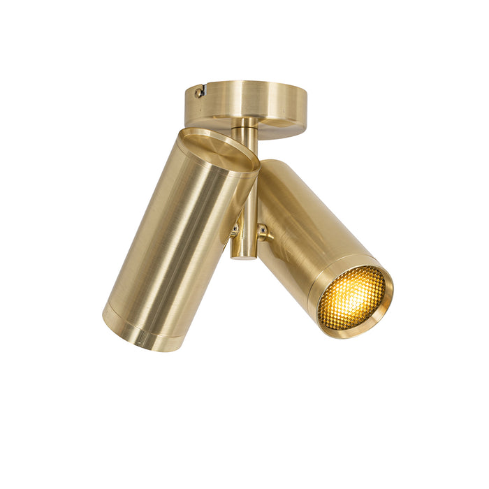 QAZQA Design spot goud verstelbaar 2-lichts - Scopio Honey