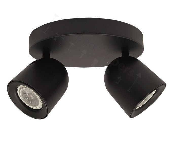 Freelight Spot Solare Zwart - Goud GU10 2 Lichts