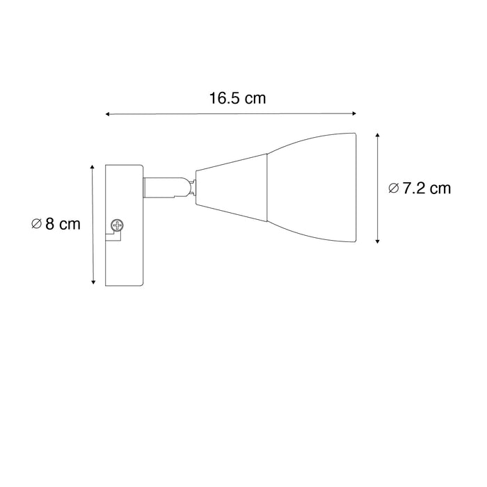 QAZQA Klassieke plafondspot goud met mat glas - Madi