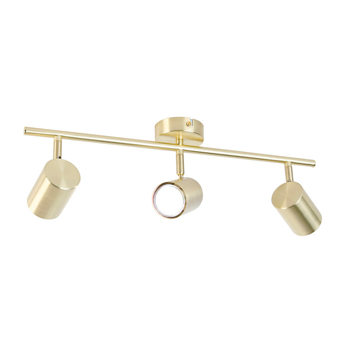 QAZQA Smart plafondlamp messing verstelbaar incl. 3 Wifi GU10 - Jeana