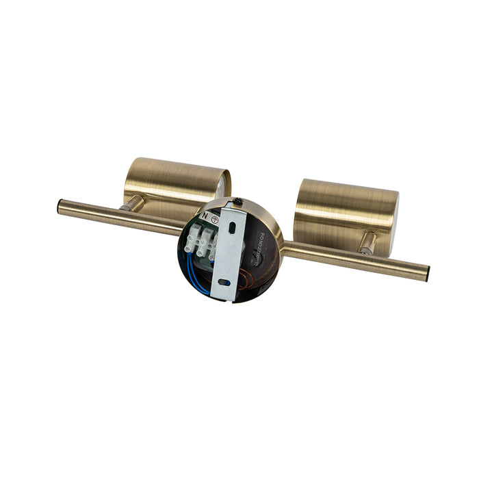 QAZQA Moderne spot brons kantelbaar 2-lichts - Jeana