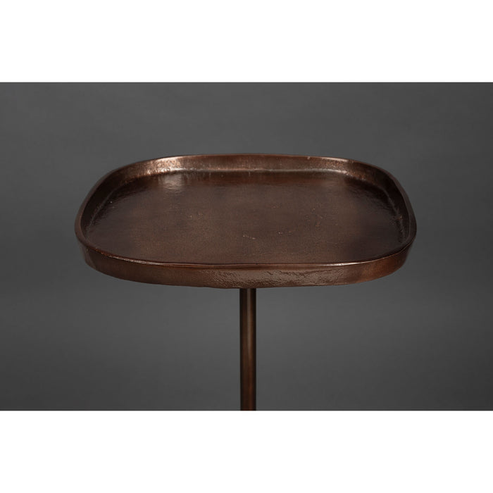 Dutchbone Rimo Bijzettafel Bruin Metaal| Marmer