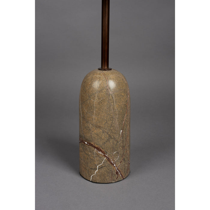 Dutchbone Rimo Bijzettafel Bruin Metaal| Marmer