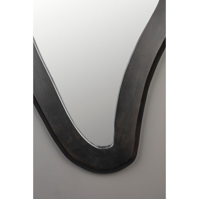 Dutchbone Aren Spiegel| Wandspiegel Organische vorm Zwart L