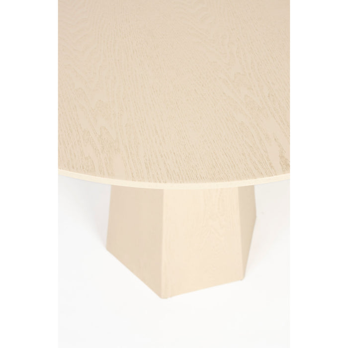 Zuiver Pilar Eettafel Rond100 cm Hout Beige