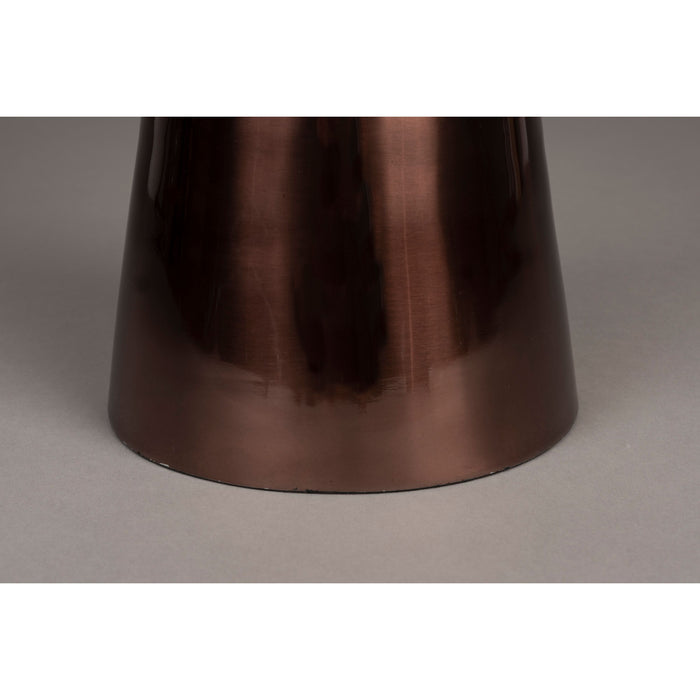 Dutchbone Mount Bijzettafel Rond 25x25 cm Marmer Bruin