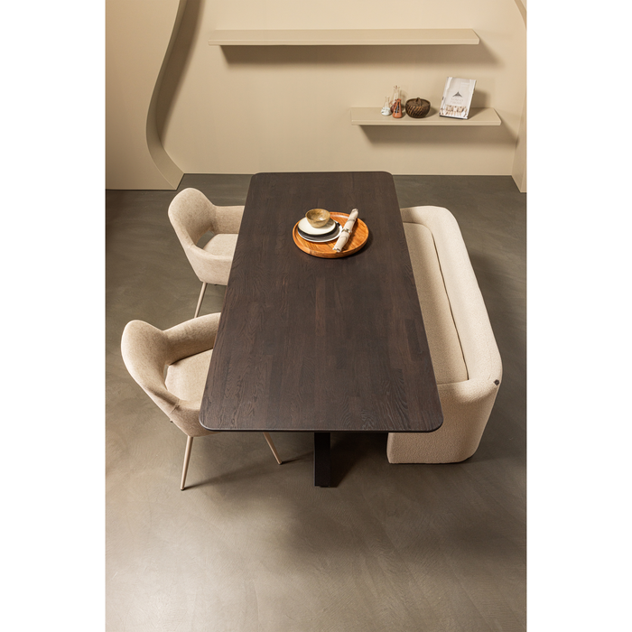 WOOOD Zone Bankje - Polyester - Beige - 58x160x55