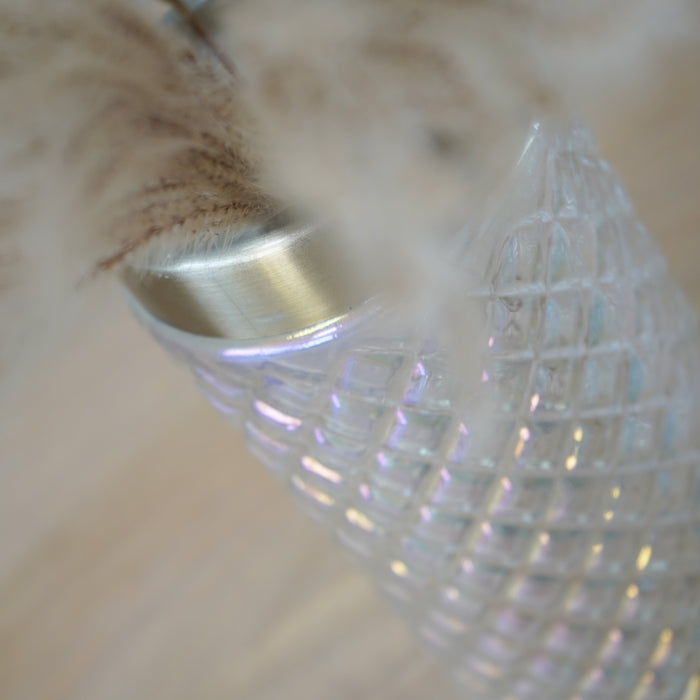 QUVIO Vaas met goud patroon - 22 cm - Goud