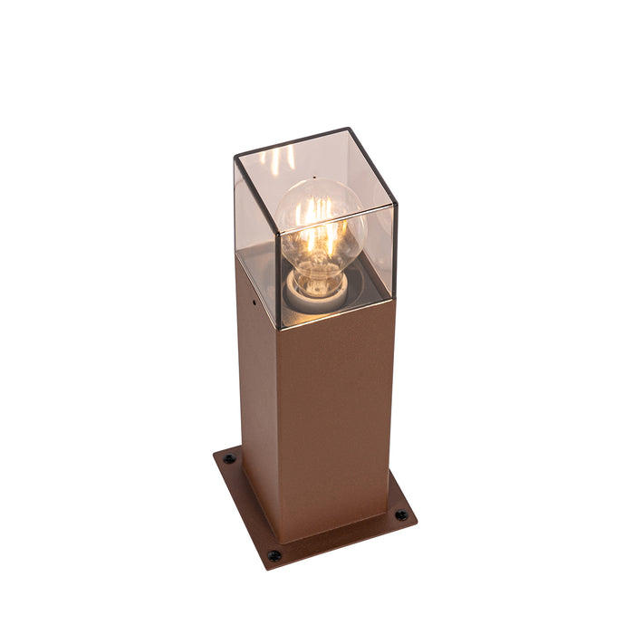QAZQA Industriële staande buitenlamp roestbruin 30 cm IP44 - Denmark