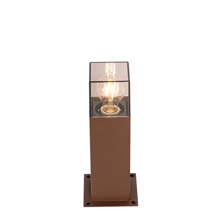 QAZQA Industriële staande buitenlamp roestbruin 30 cm IP44 - Denmark