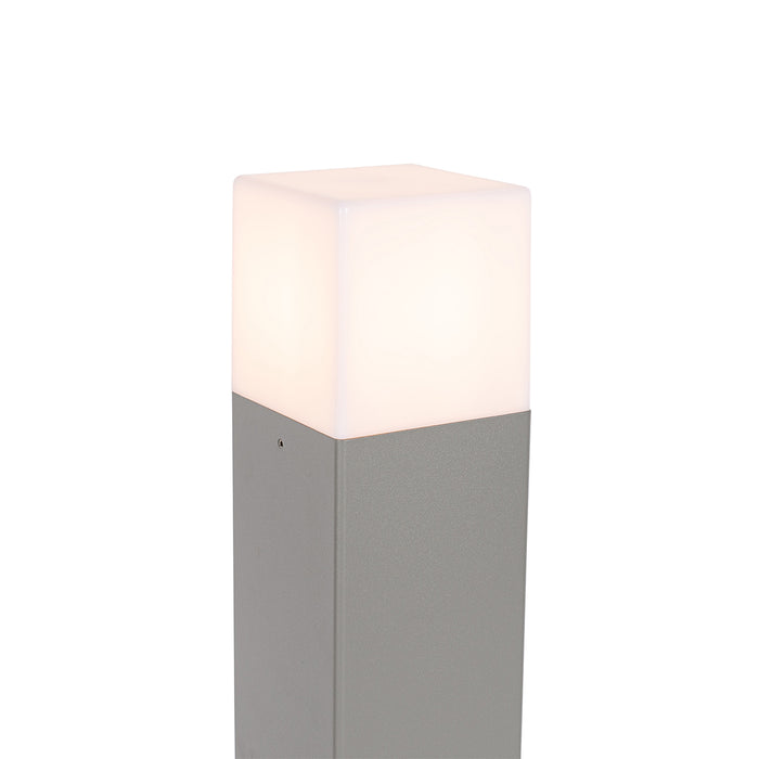 QAZQA Moderne staande buitenlamp grijs 50 cm IP44 - Denmark