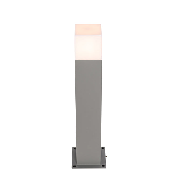 QAZQA Moderne staande buitenlamp grijs 50 cm IP44 - Denmark
