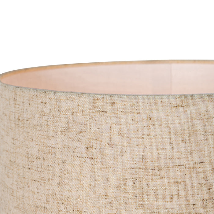 QAZQA Scandinavische tafellamp beige met linnen kap beige - Lotti
