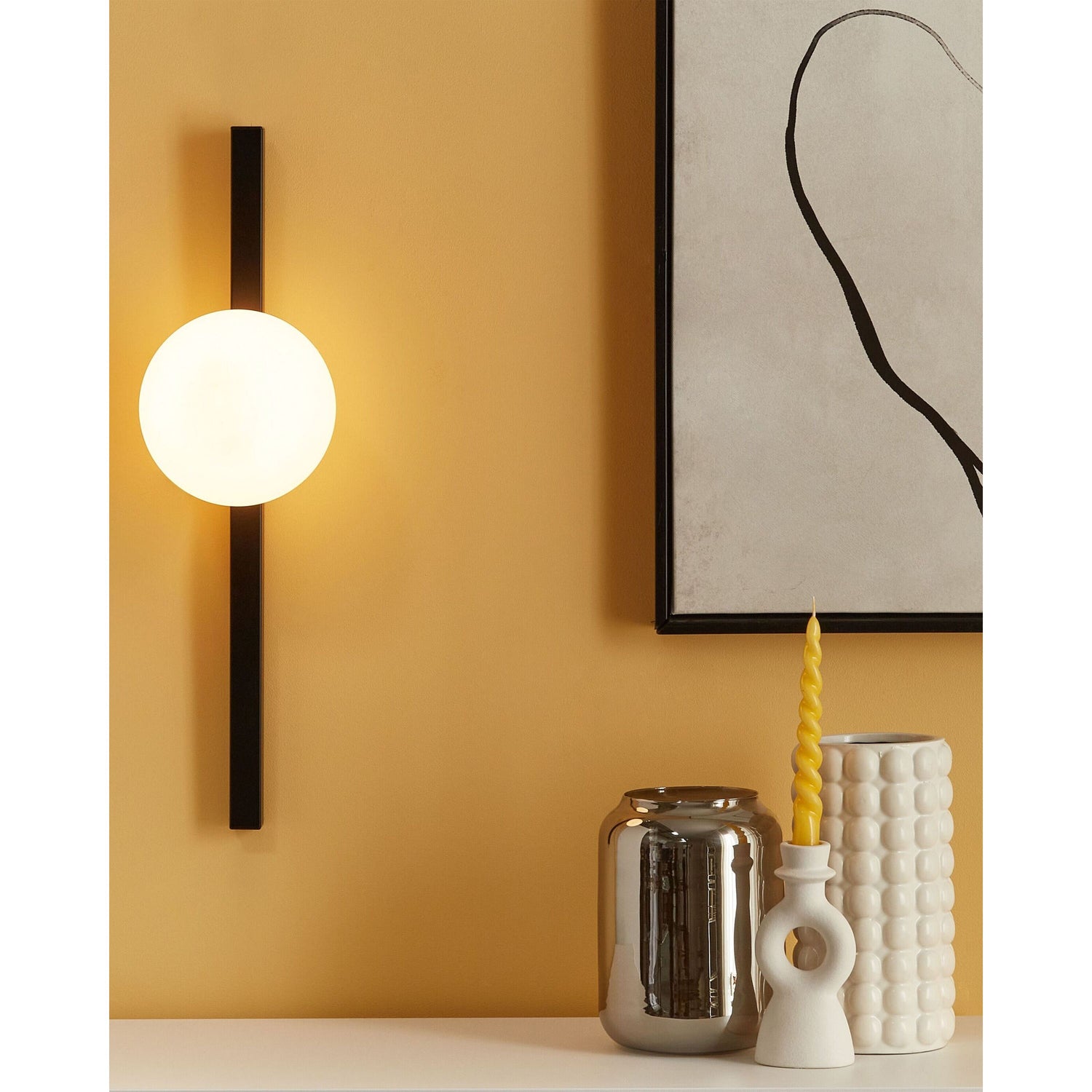 Beliani - ISABELLA - Wandlamp - Zwart - IJzer