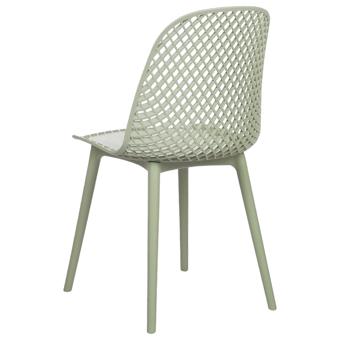 Beliani - EMORY - Eetkamerstoelen set 4 - Lichtgroen - Synthetisch