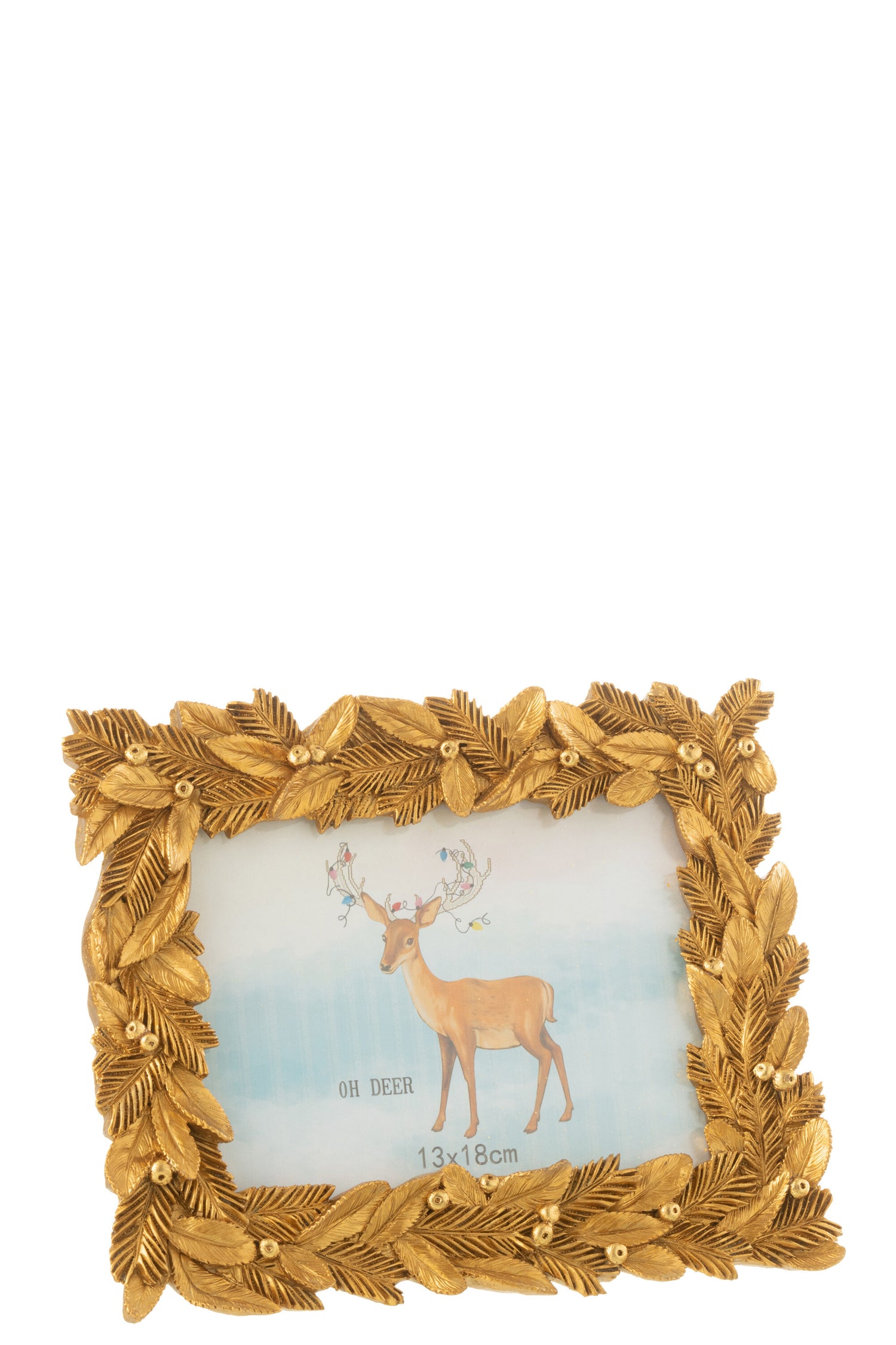 J-Line fotolijst Bladeren - kunststof - goud