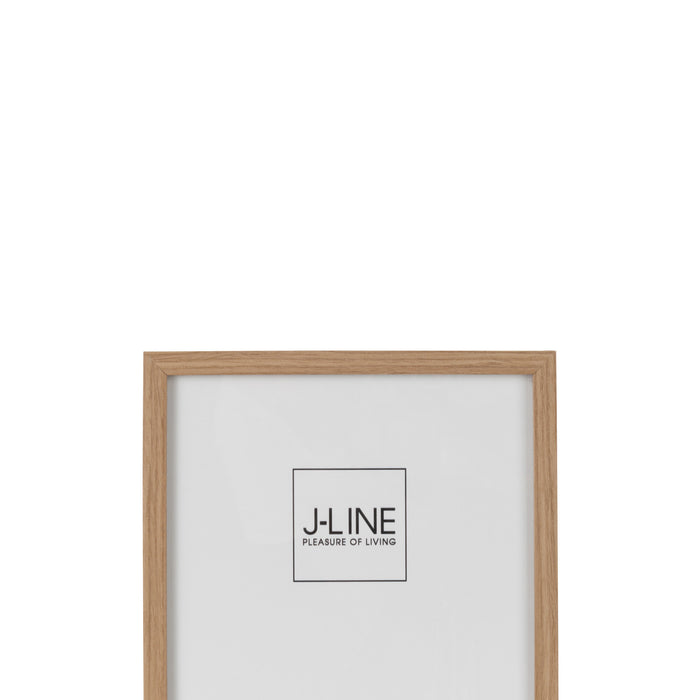 J-Line fotolijst Basic - hout - naturel - medium - 2 stuks