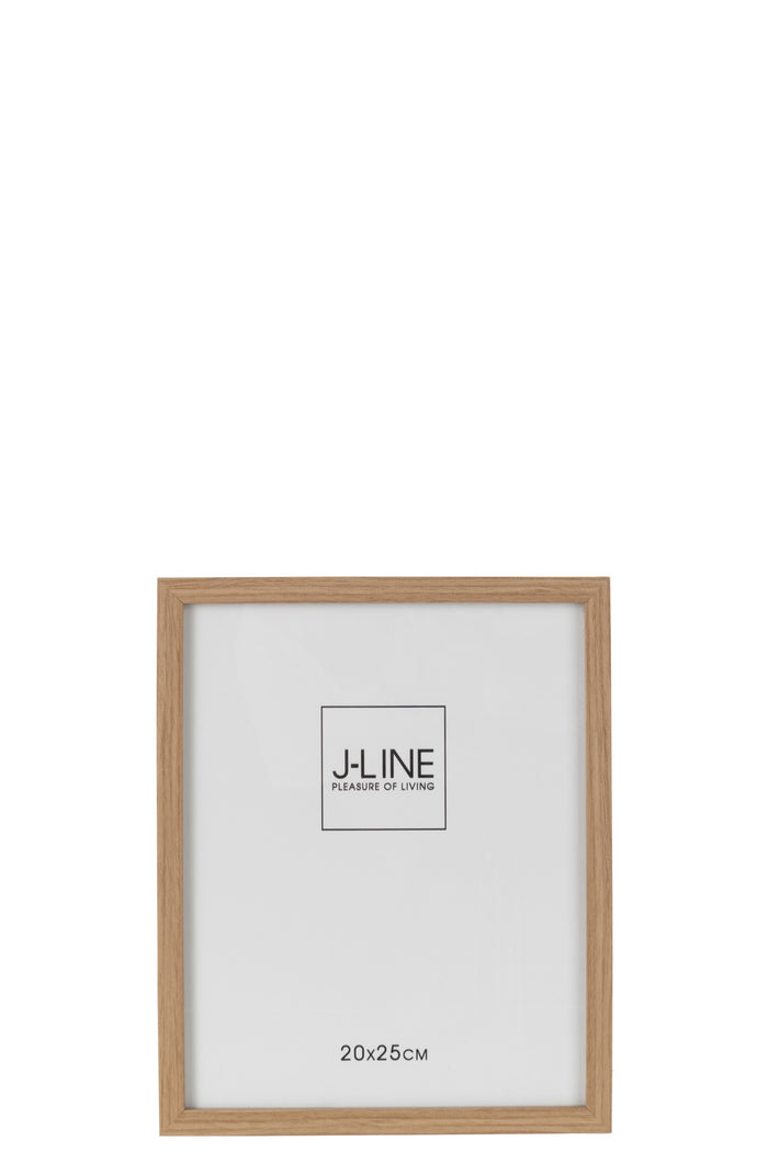 J-Line fotolijst Basic - hout - naturel - medium - 2 stuks