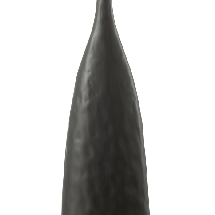 J-Line vaas Zihao - keramiek - zwart - large