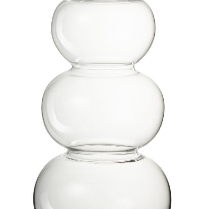 J-Line vaas Bol - glas - transparant - large - 36 cm hoog