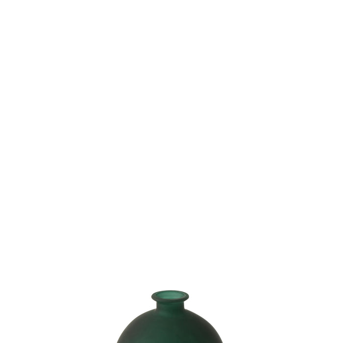 J-Line vaas Bal - glas - groen - small - Ø 16 cm