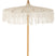J-Line parasol + voet Macrame - katoen - wit - small