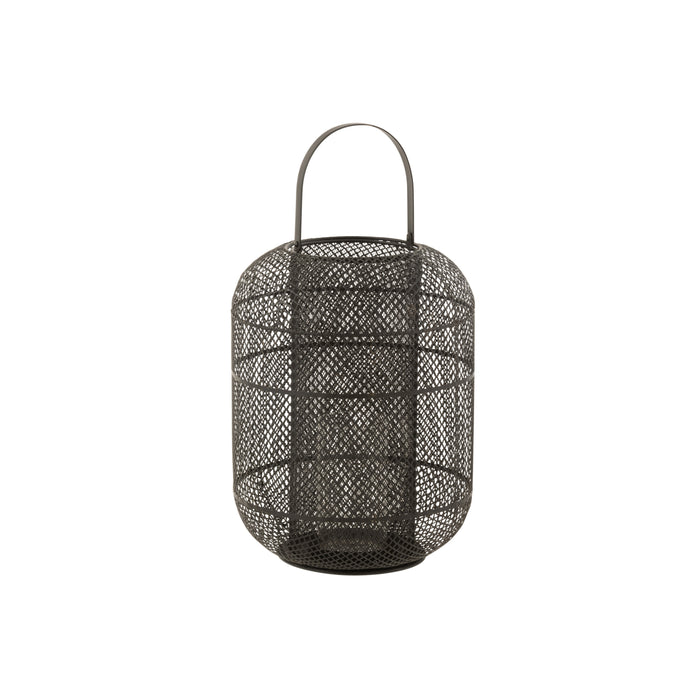 J-Line lantaarn Donny - ijzer - zwart