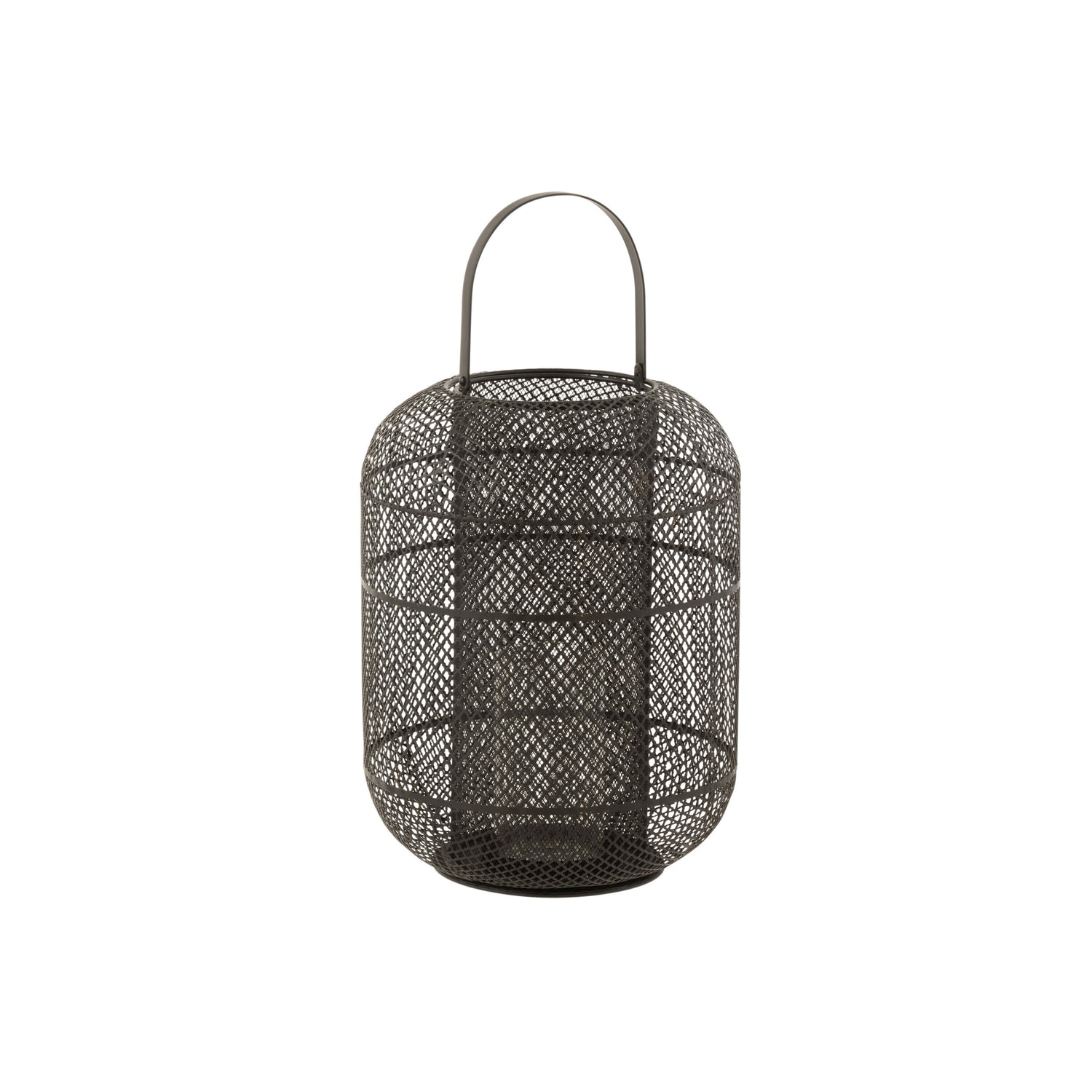 J-Line lantaarn Donny - ijzer - zwart