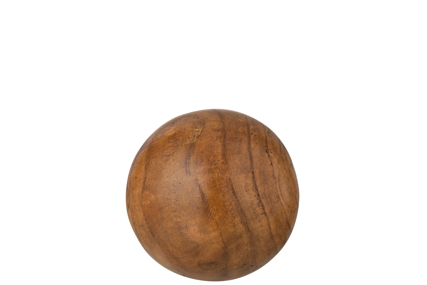 J-Line decoratie Bal - hout - bruin - medium