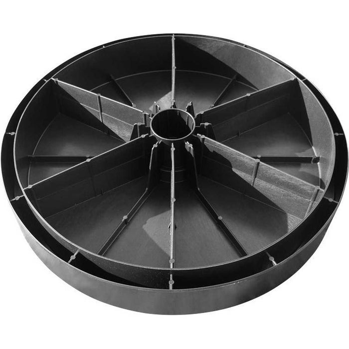 Helcosol vulbare parasolvoet rond antraciet - 70 kg.