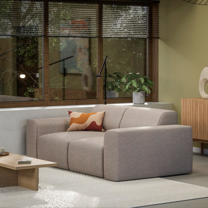 NADUVI Collection Nina 2-zitsbank - Linnen - Beige