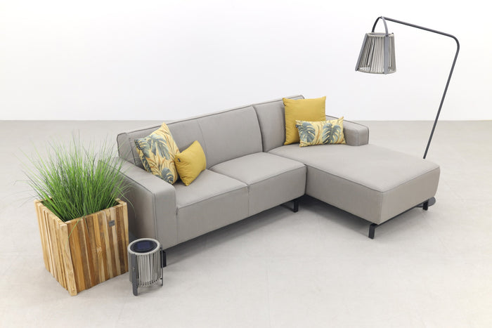 Boavista Sunbrella loungebank chaise longue - Nature Grey - 2-delig