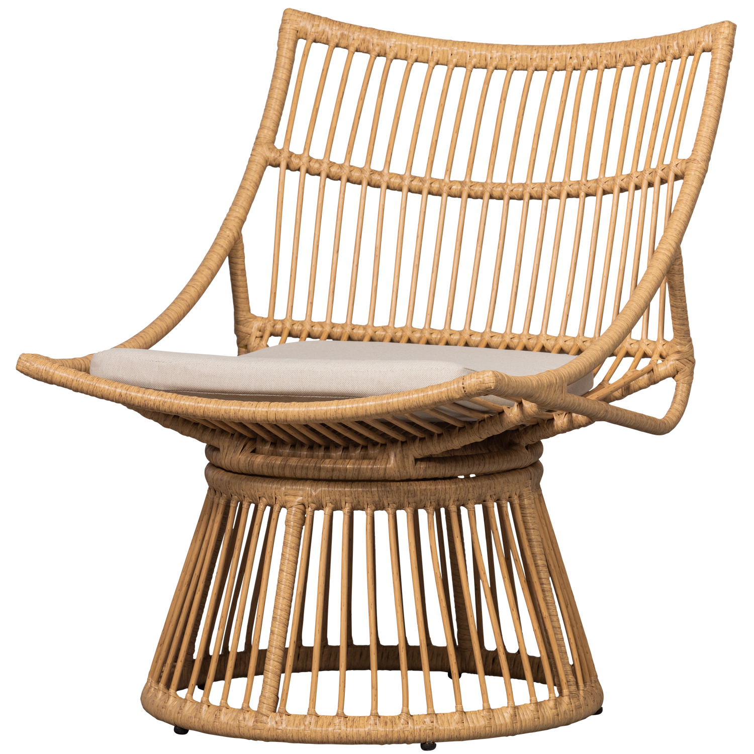 WOOOD Fauteuil Alatna - Wicker - Naturel - 80x64x53