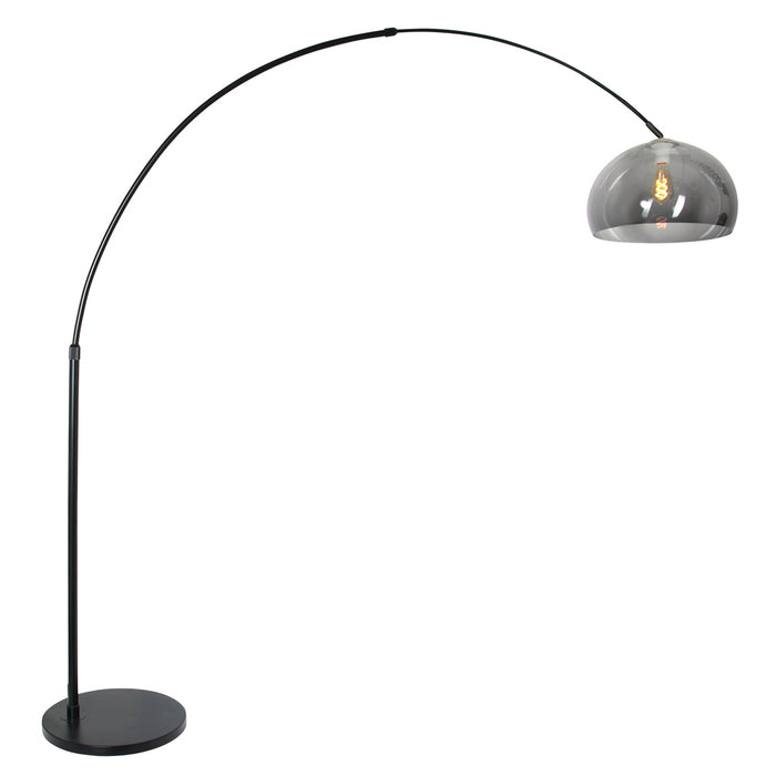 Steinhauer - vloerlamp - Sparkled Light - zwart - kunststof metaal - booglamp - E27 - 9878ZW