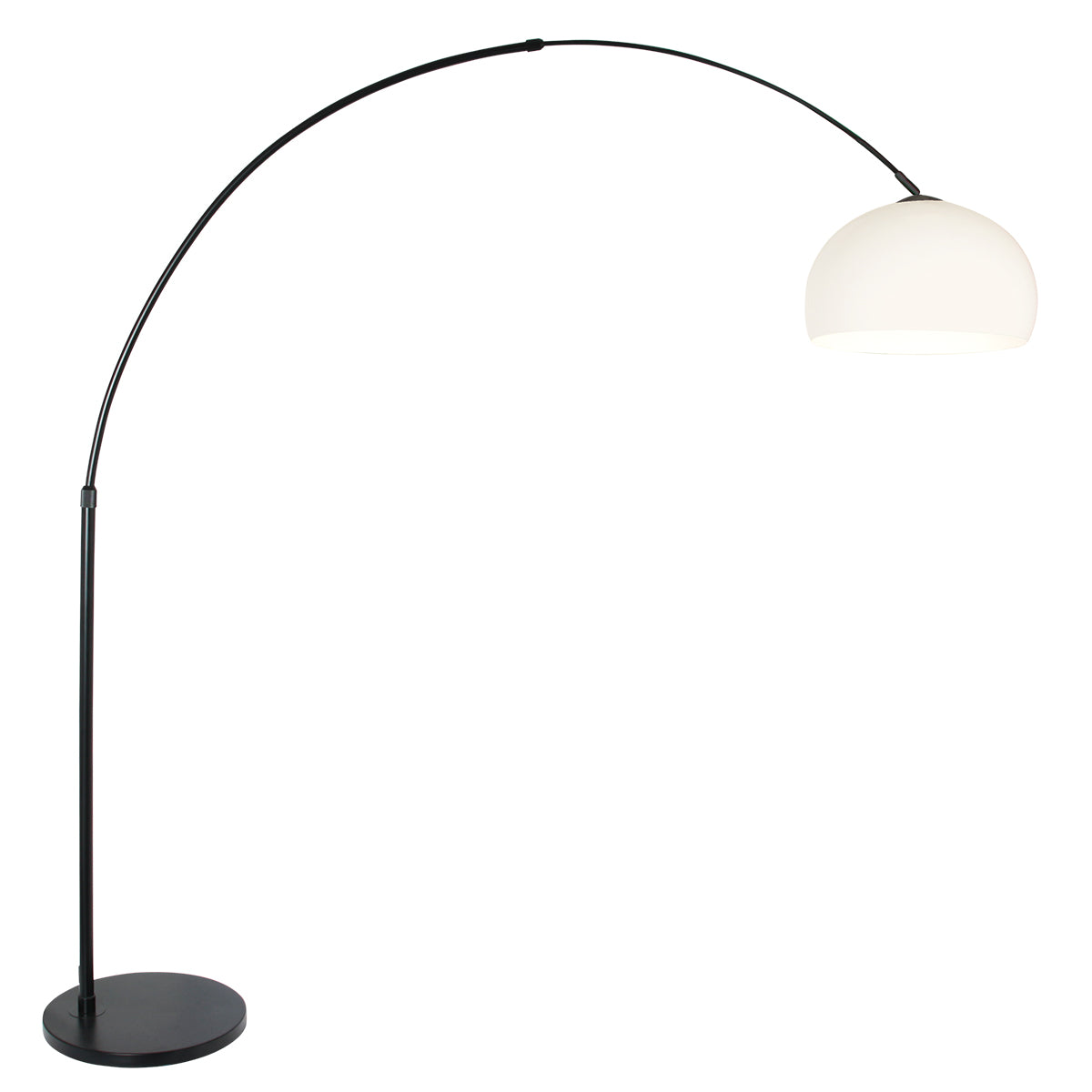 Steinhauer - vloerlamp - Sparkled Light - zwart - kunststof metaal - booglamp - E27 - 9831ZW