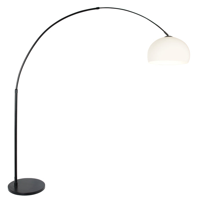 Steinhauer - vloerlamp - Sparkled Light - zwart - kunststof metaal - booglamp - E27 - 9831ZW