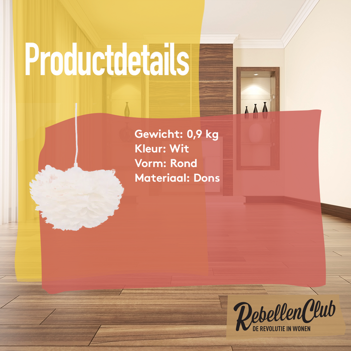 Rebellenclub Hanglamp Rora 35ø - Wit