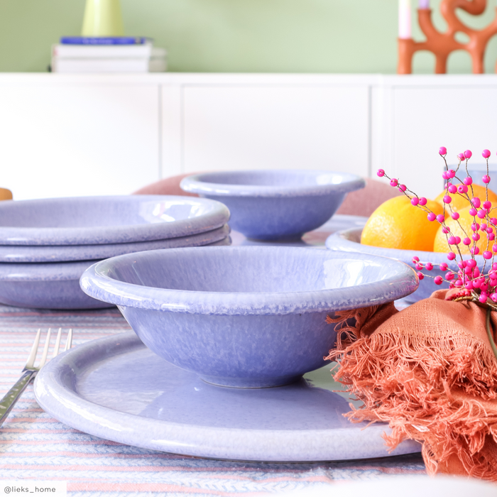 by fonQ Bold Dinerborden Blauw 4st. - Ø 27 cm