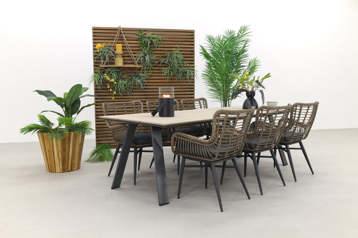 Jasmine natural|Garden Impressions Nevada 240x100 cm. tuinset