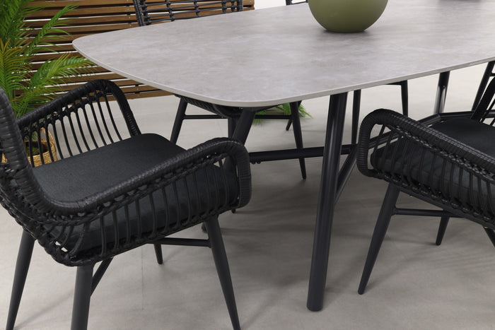 Hartman Jasmine|Benevento 240x110 cm. - Deens ovale tuinset