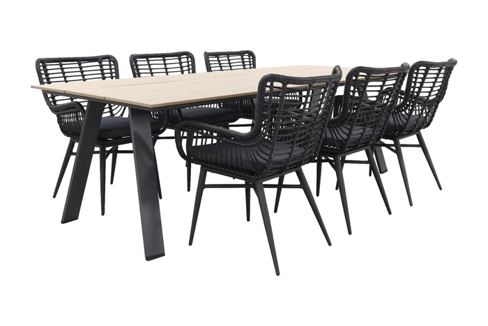 Jasmine black|Garden Impressions Nevada 240x100 cm. tuinset