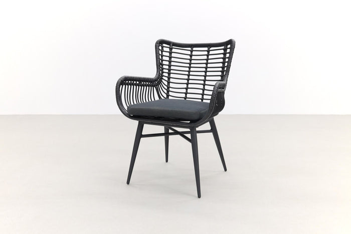 VDG Jasmine black|Rome grey 170 cm. tuinset - 5-delig