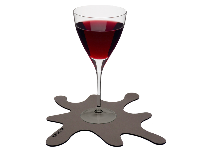 NOOBLU SPLASH onderzetters 15 x 15 cm -  Cognac,  set van 6