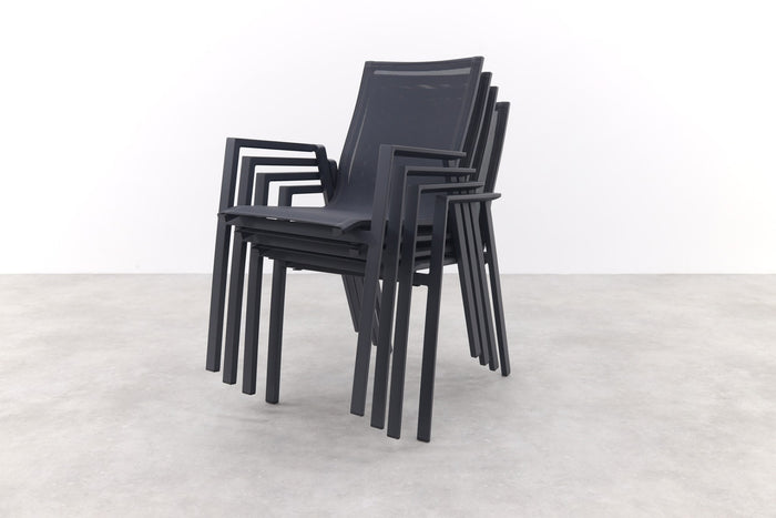 VDG Atmos stapelbare tuinstoel - Antraciet