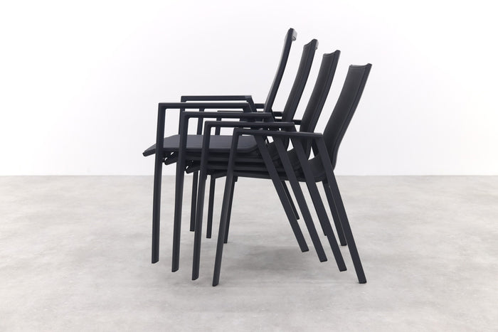 VDG Atmos stapelbare tuinstoel - Antraciet