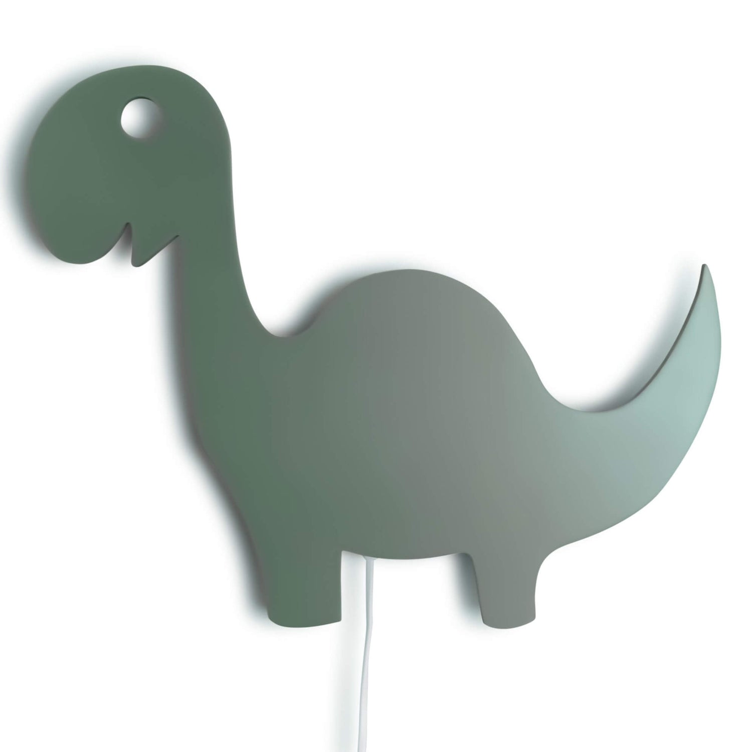 Houten wandlamp kinderkamer | Dino - groen