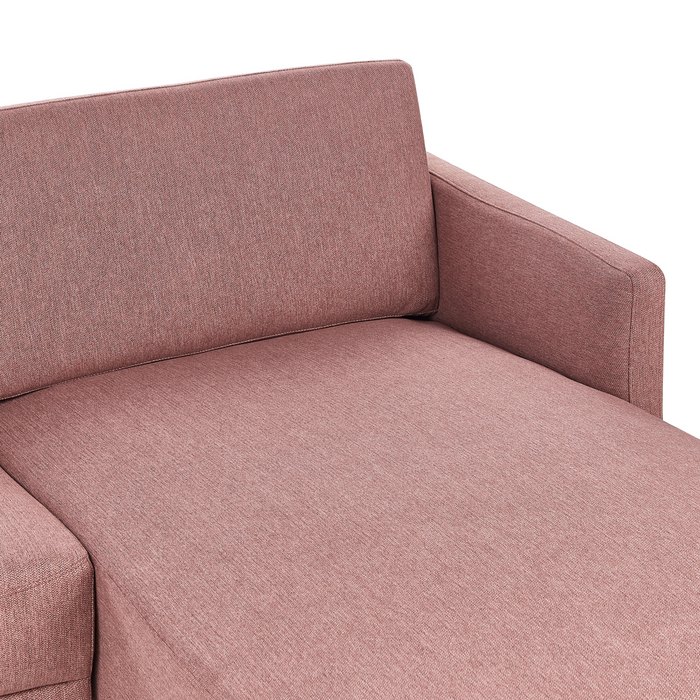 Beliani - BREDA - Hoekbank - Roze - Linkszijdig - Polyester