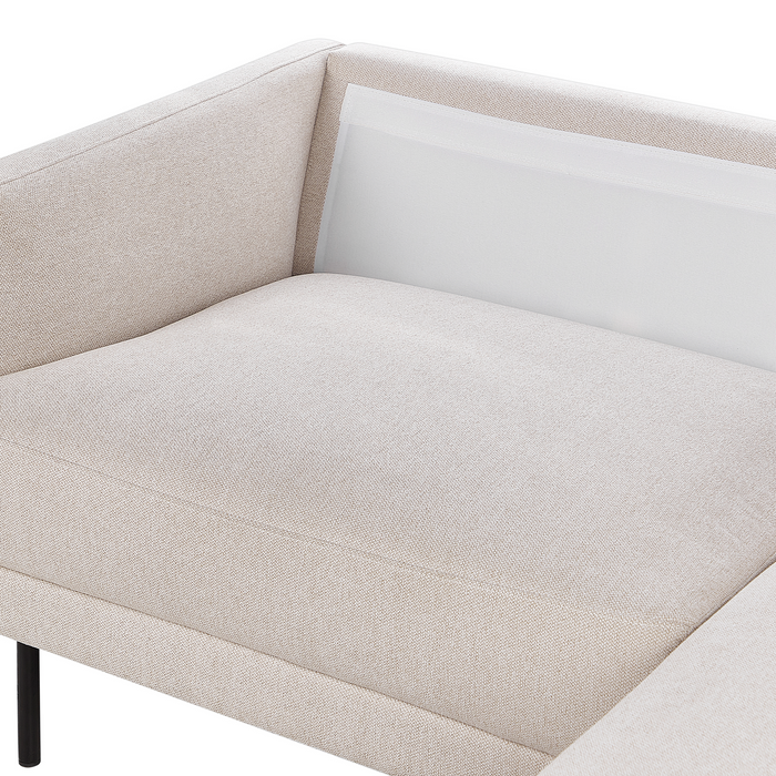 Beliani - BREDA - Hoekbank - Lichtbeige - Linkszijdig - Polyester